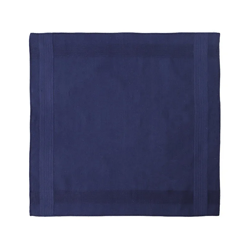 3 Stücke 40x40 cm Einfarbig Weiß Blau Plain Männer Taschentücher Taschentücher Weiche Baumwolle Schweiß Quadratische Handtücher Tea Party Gefälligkeiten – Detail 7