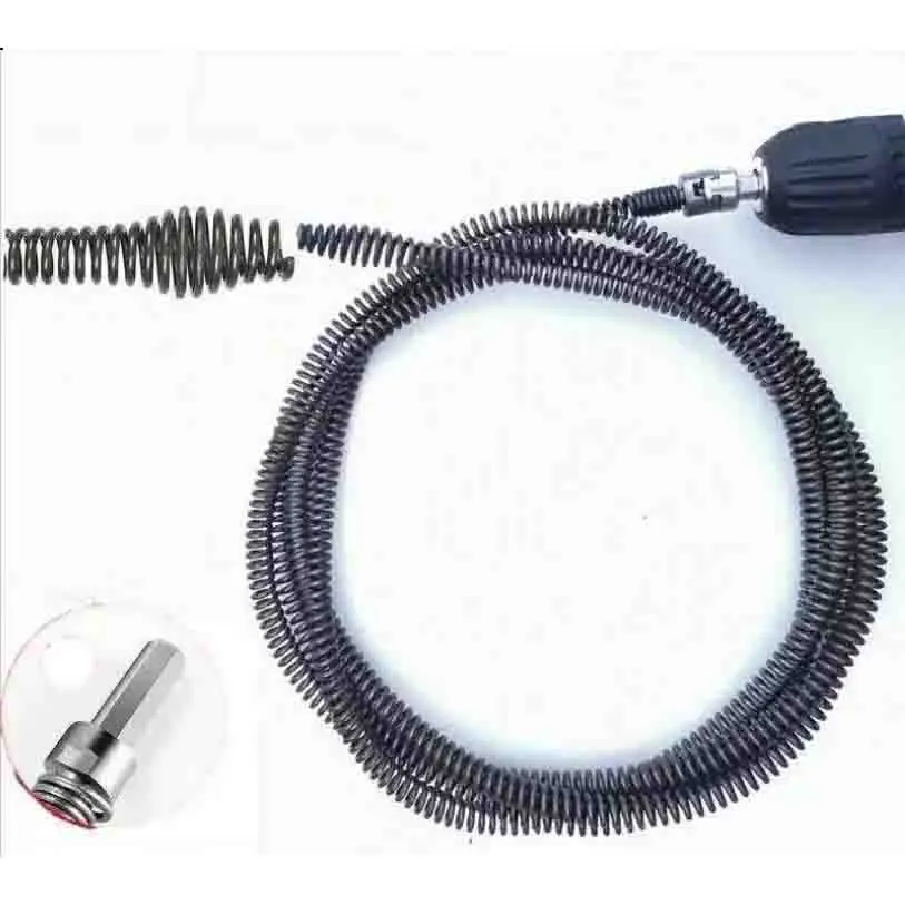 10 Meter Electric Drill Pipe Dredging Tool Spring Pipe Unblocker for Bathroom Kitchen Sink Drain Clogged Remover Sewer Cleaner