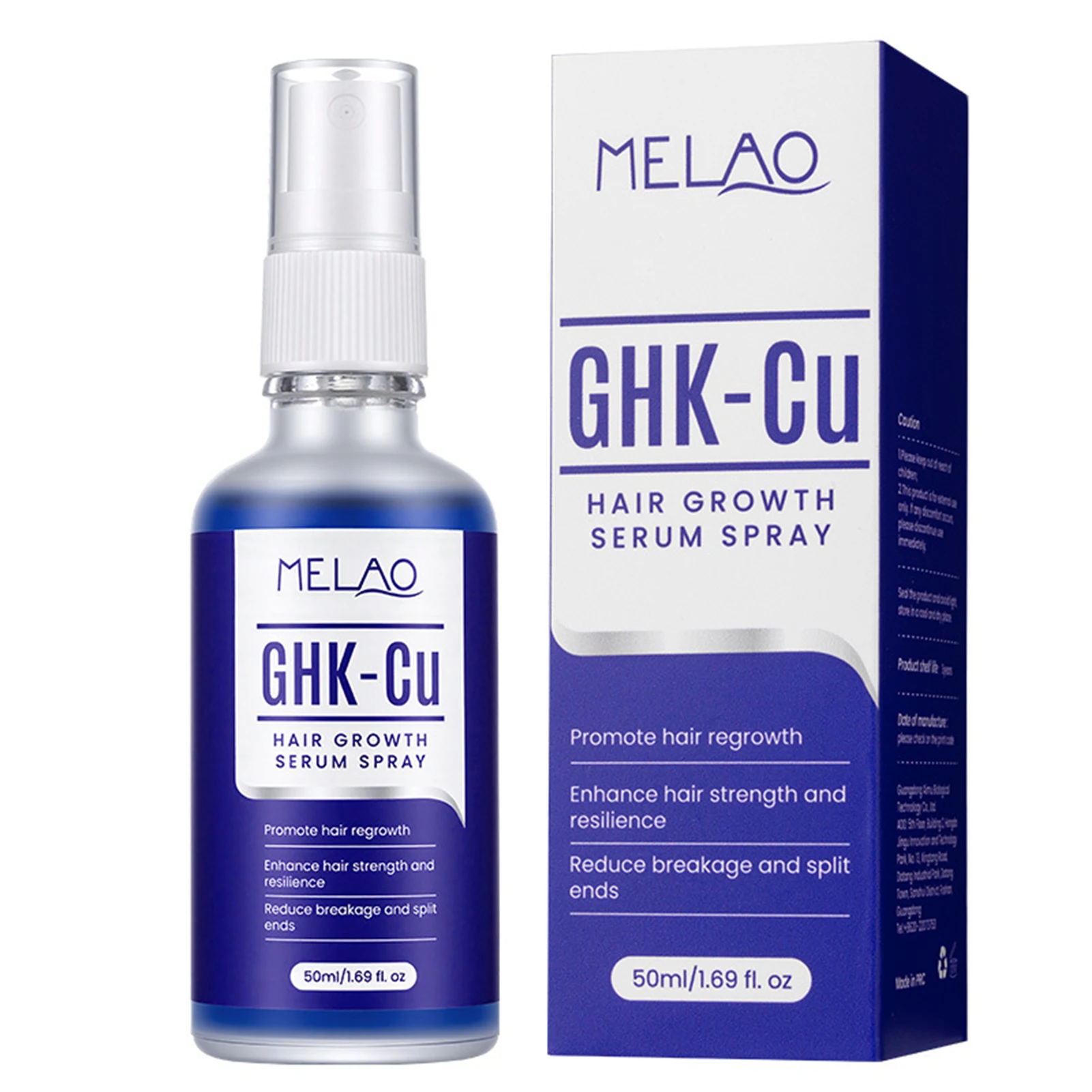 Sérum pour la croissance des cheveux, Spray ghk-cu, Peptide de cuivre, sérum pour cuir chevelu, amél