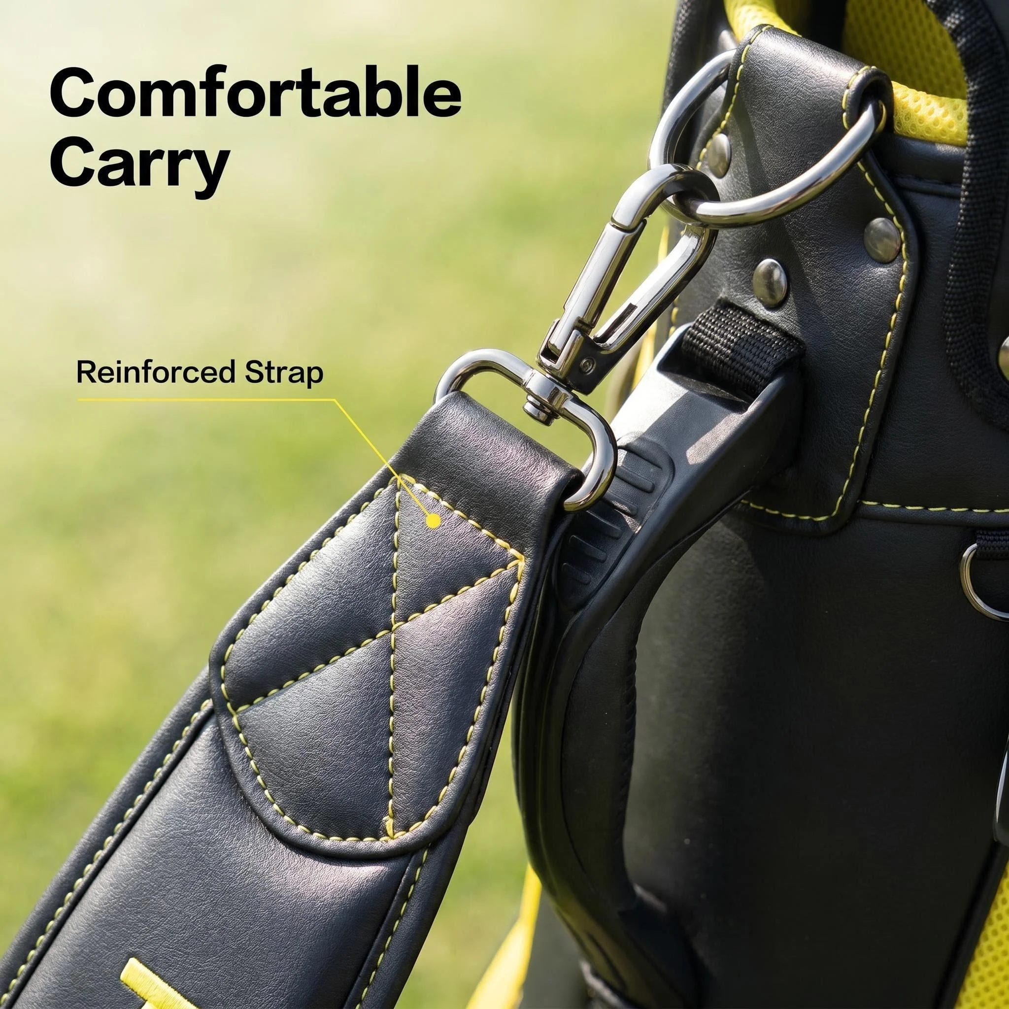 Borsa da golf, sacca da golf con supporto, borsa porta palline, sacca da golf con carrello