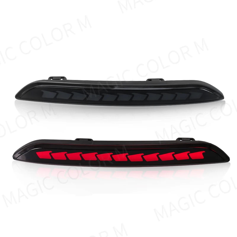 For Honda Civic Hatchback 2021 2022 2023 Auto Brake Warning Lamp Waterproof Car Accessories 12V LED Rear Bumper Reflector Light
