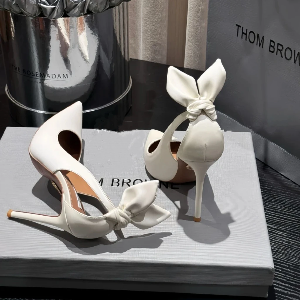 women's-high-heels-2025-new-style-white-pointed-toe-french-thin-heel-backless-sandals-sexy-slip-on-summer-rubber-sole-shoes