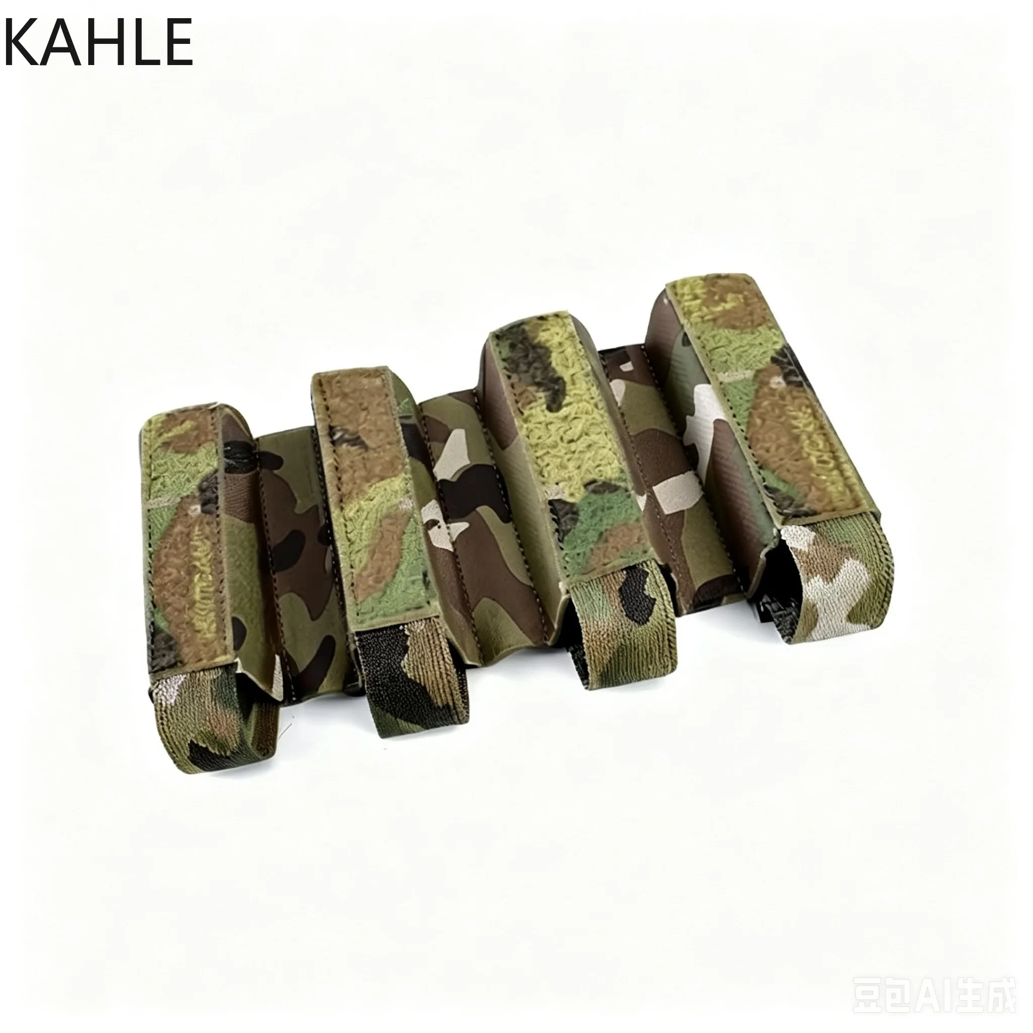Tactical  Quadruple 4 Partition Mag Insert pouch Vest Dope SMG 9MM Bag for MP5 MP7 ARP9 With Hooks and Loops Type