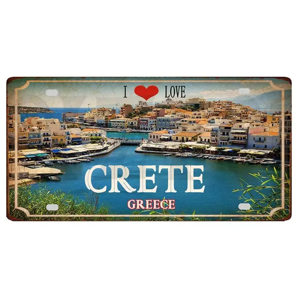 موريشيوس العلم المعادن الرجعية علامات فيجي كورفو جزيرة زاكينثوس السفر تذكارية لجدار المنزل ديكور عتيق 30X15 سنتيمتر DC-1440B #5