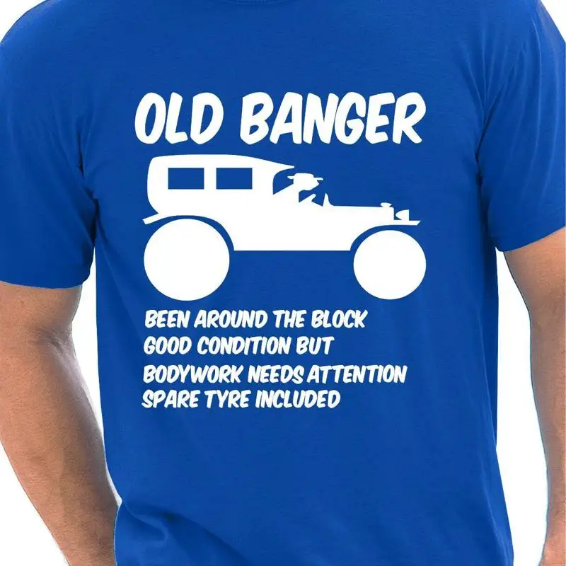 

Подарок на день рождения Old Banger, забавный подарок, мужская футболка, размер S-XXL