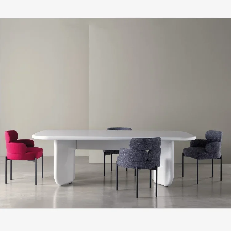 6005 الإيطالية الحد الأدنى ميريدياني خشب متين طاولة مستديرة بسيطة الحديثة غرفة المعيشة عالية اللمعان البيانو ورنيش ITALO طاولة طعام