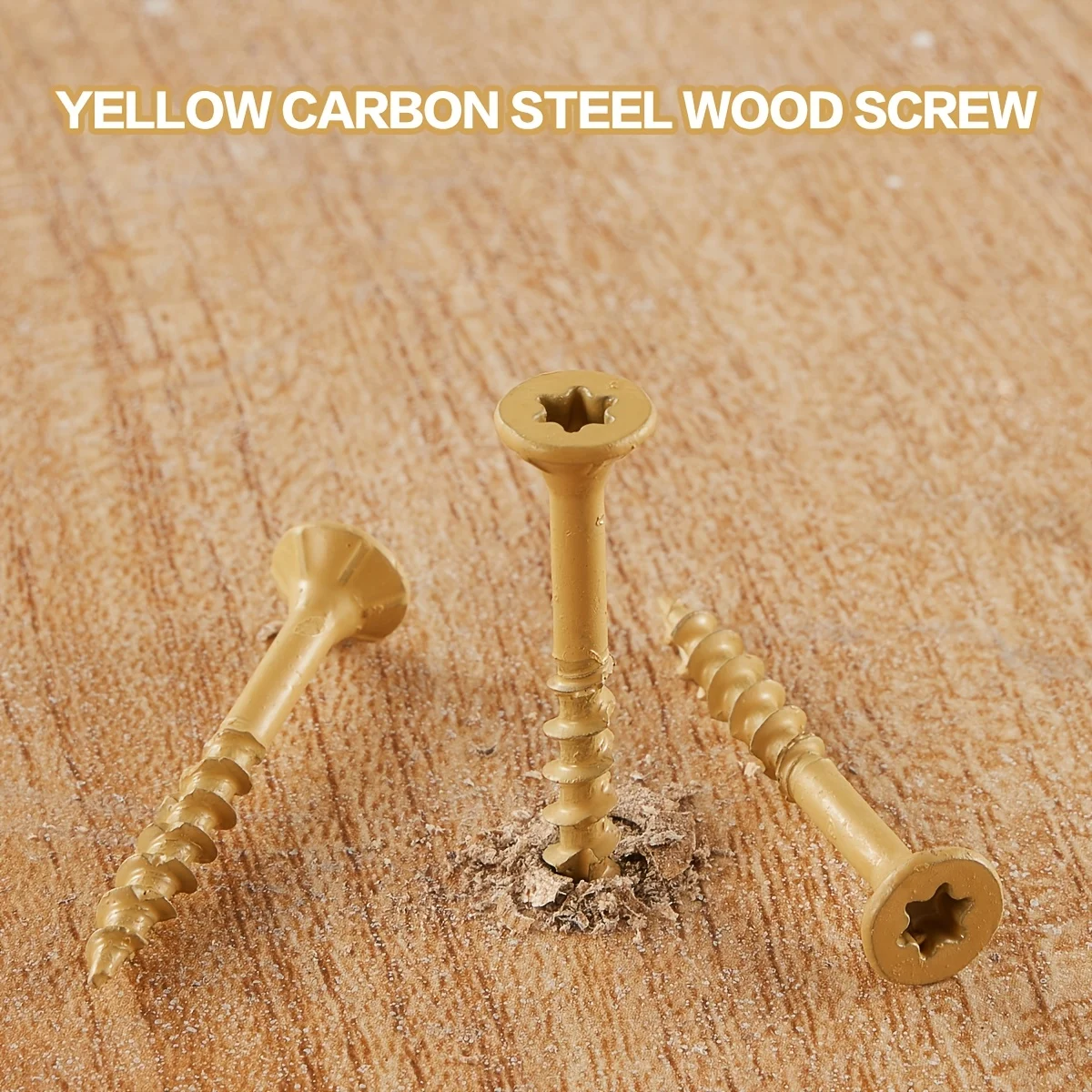 Goobetter 200-Pack #10 X 4″ Exterior Wood Screws – Epoxy Coated, Torx/Star Drive, Self-Tapping, With 2 T25 Bits – Rust Resistant For Decks & Fences
