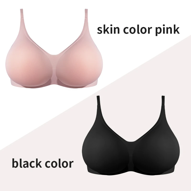

ONEFENG 2 In 1 Silicone Breast Pocket Bra Underwear Small Chest Becoming a big chest Pad Simulation Cartoon Chest Seamless