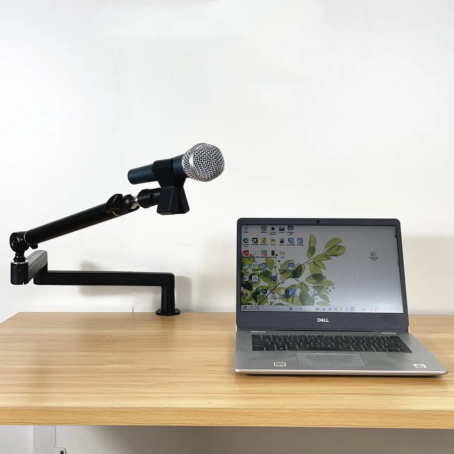Handfree 360 Degree Rotating Adjustable Aluminium Alloy Tripod Microphone Studio Stand for Live Show and Recording