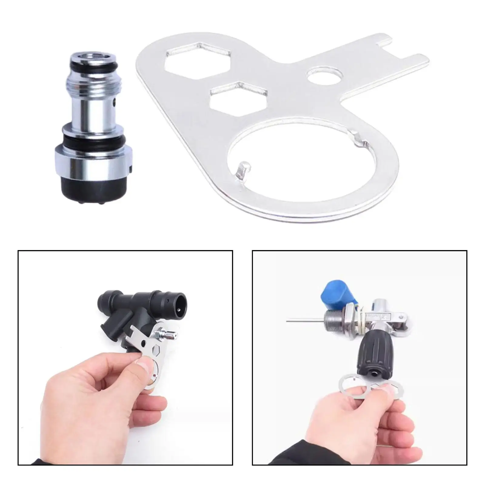 

BCD Power K Type Valve Removal Tool Scuba Diving Inflator Valve Core Device Repair Dive Tank Oral Inflator for Outdoor Adult