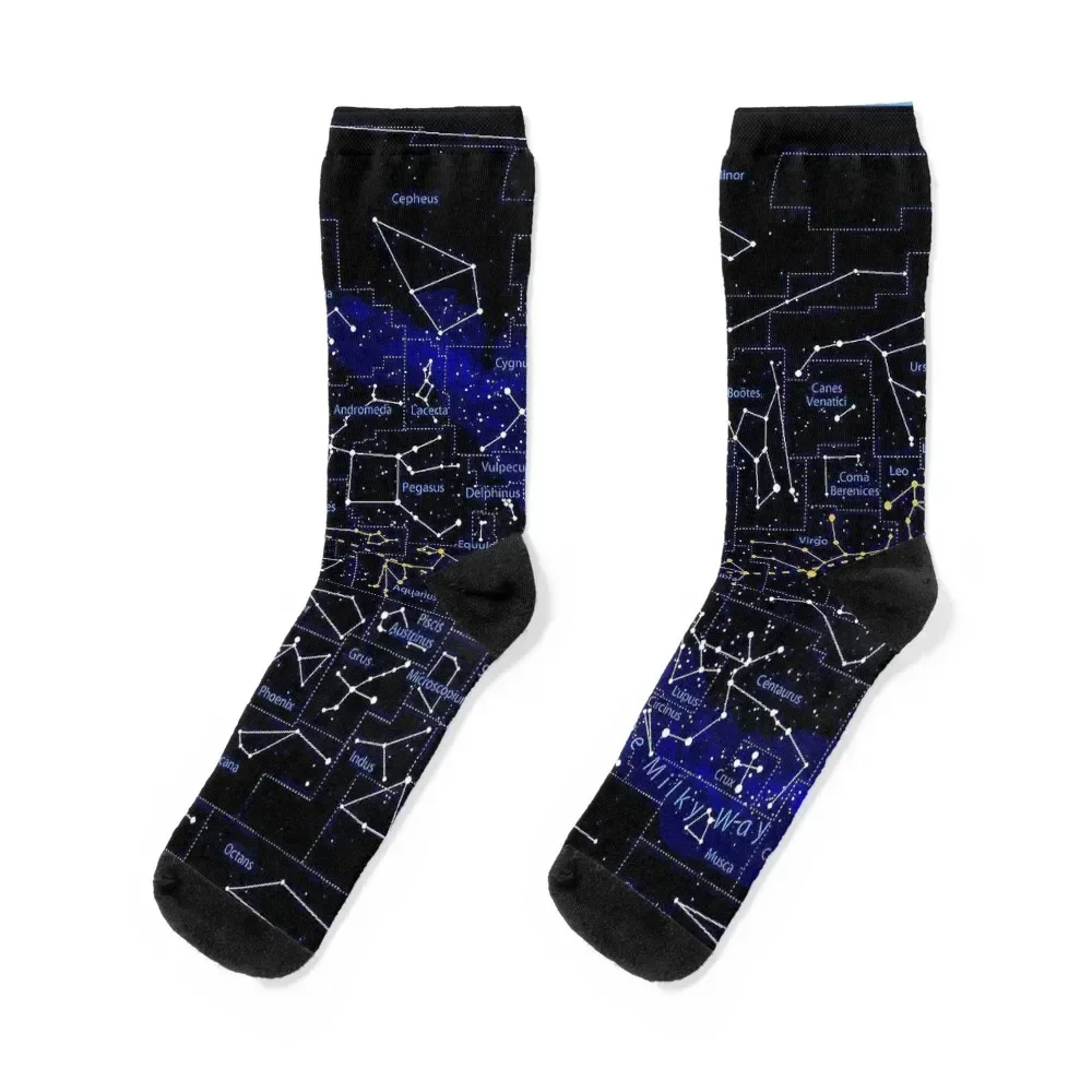

The Modern Western Night Sky Print Socks christmas stocking cotton aesthetic funny gifts Male Socks Women's