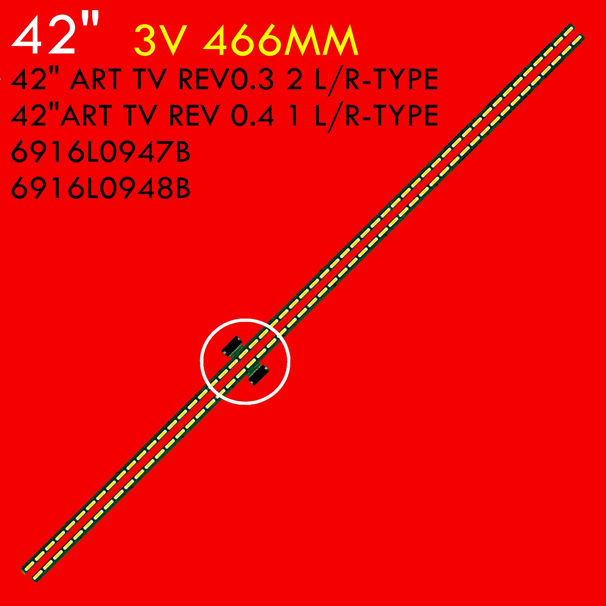 

Лента светодиодной подсветки телевизора для 42VL963 42LM670T 42LM669T LC420EUF PE F1 6916L0947B 6916L0948B 42" ART TV REV0.3 2 REV 0.4 1 L R TYPE