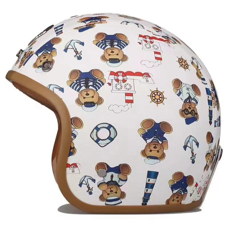 

Four Seasons, Kids, Helmet 3/4 Half Helmet, Bike, Electric Car, Riding, Retro Helmet, Drop Hard Hat