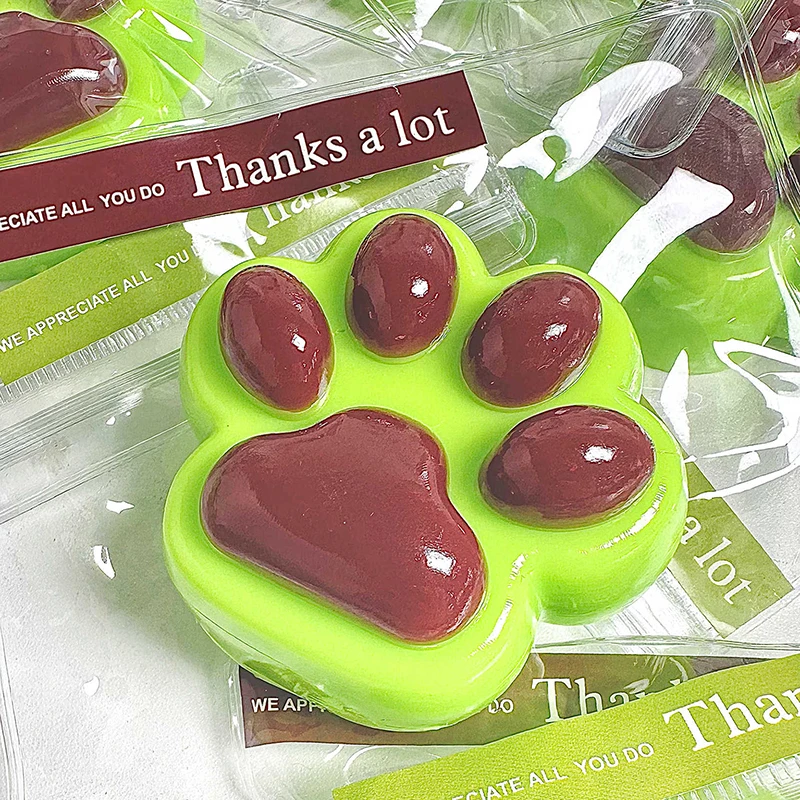 Cat Claw Toy Kawaii Ultra Soft Silicone Chocolate Big Slow Rebound Decompression Pinching Reduce Stress Kids Gift
