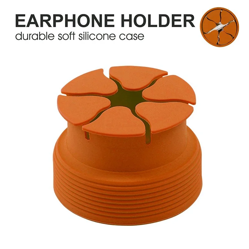 Silicone Cable Organizer For Earphones Digital Cables Portable Colorful Mini Earphone Holder Bowl Shape Cord Wire Cable Winder