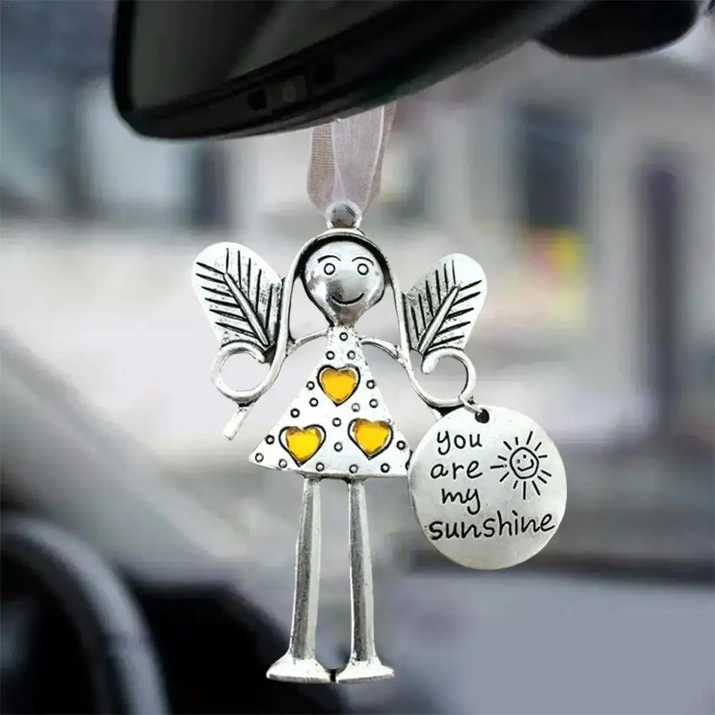 Christmas Angel Car Ornaments Friendship Pendant Holiday Decor Crazy Beautiful Friends Forever Christmas Tree Ornaments Guardian