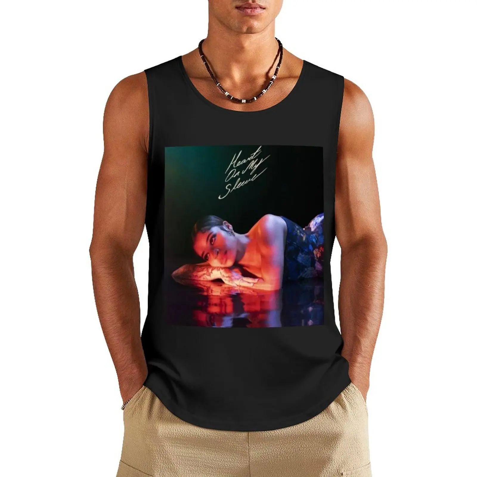 Ella Mai Tank Top Men gym sportswear bodybuilding Bodybuilding shirt