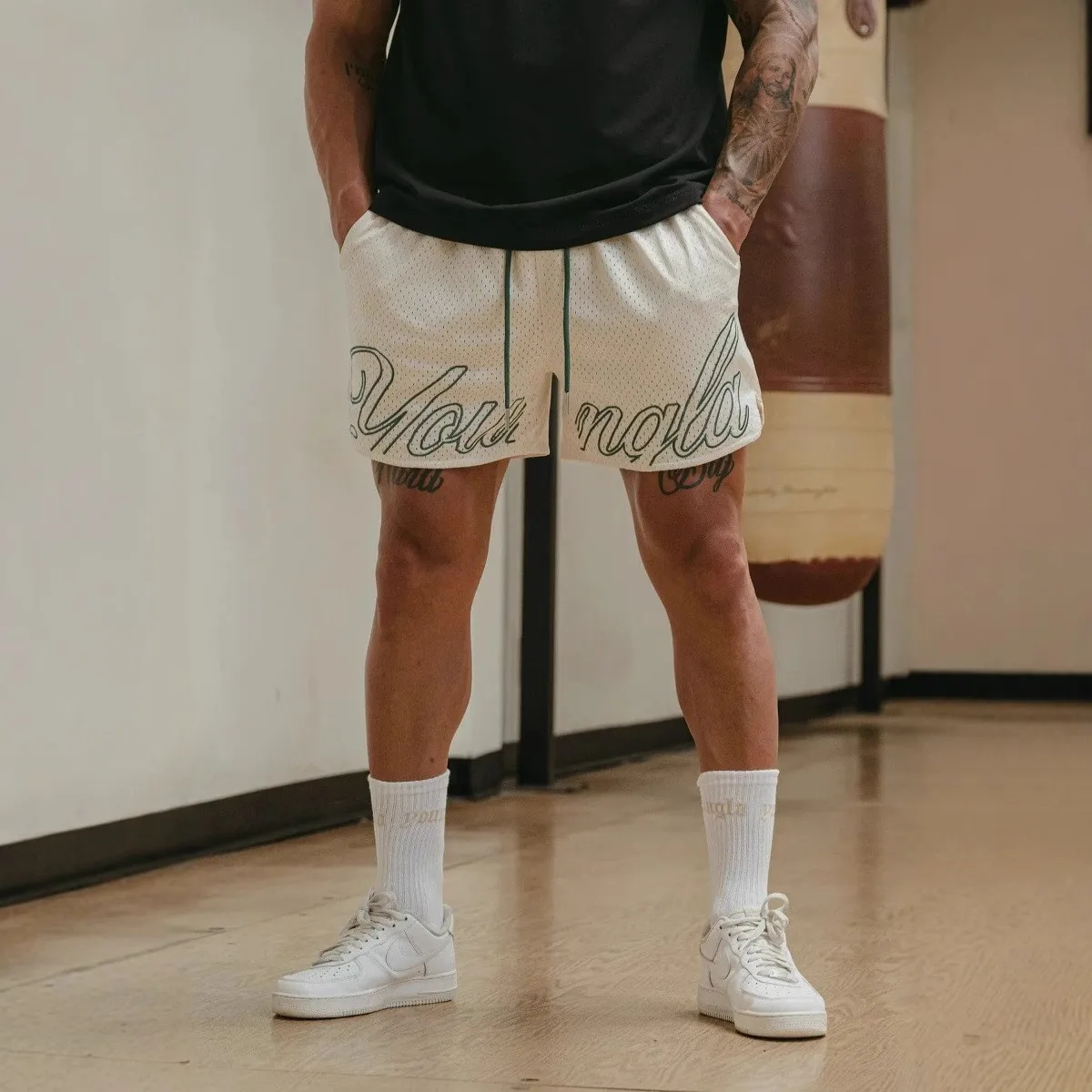 YA Celana Pendek Hombre Gym Musim Panas Celana Pendek Lari Cepat Kering Celana Pendek Kebugaran Kasual Pria Celana Pendek Jogger Binaraga Gym Celana Pendek Pantai