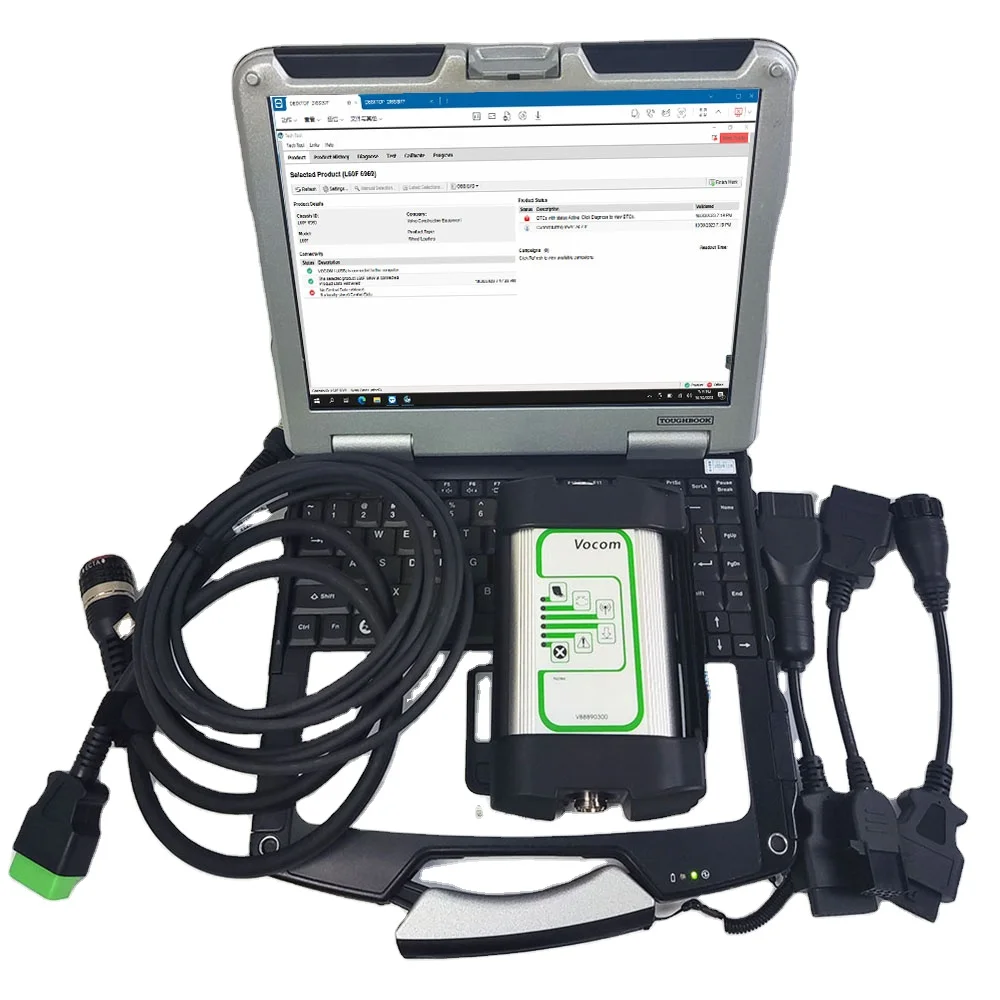 

CF31 LAPTOP+PTT 2.8 Heavy Duty Truck Bus Loader Diagnostic Scanner Tool For Volvo Vocom 88890300 FH4&FM4 Euro5/6 Developer Tool