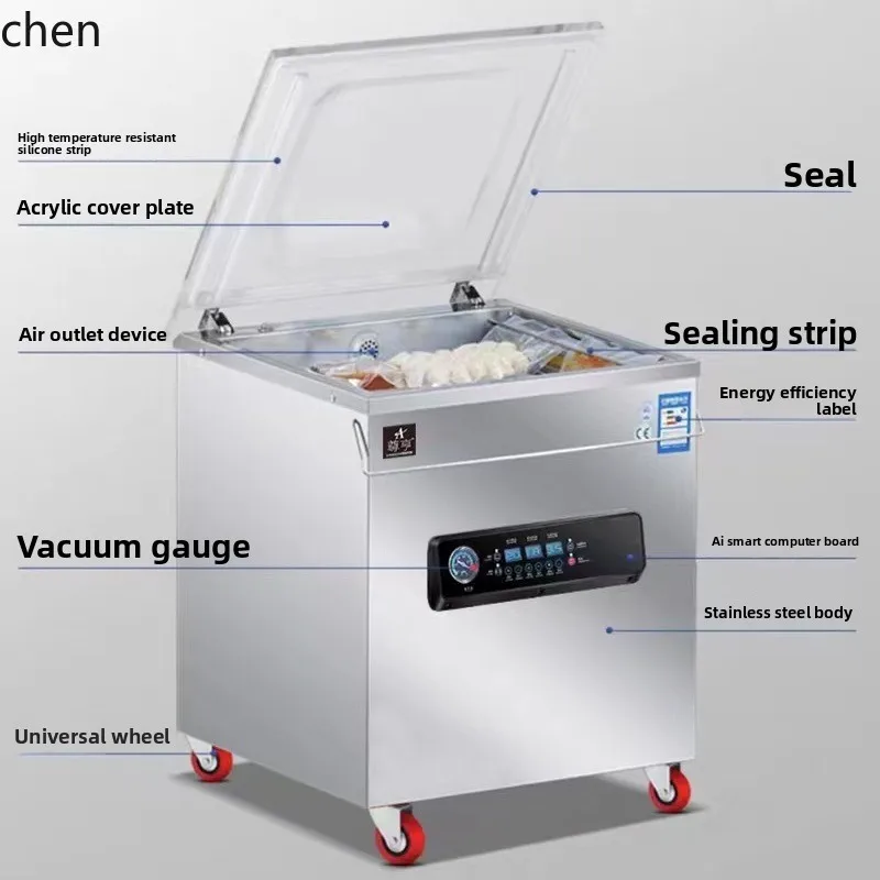 ZML Intelligent Vacuum Machine Commercial Dry and Wet Dual-use Vacuum Sealer Packaging Machine Commercial