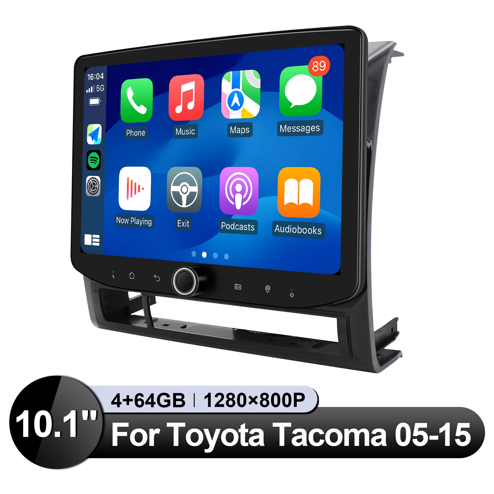 JOYING 10.1 Inch Android 13.0 Car Head Unit GPS Navigation for Toyota Tacoma 2005-2015  New Design With Knob On The Bottom