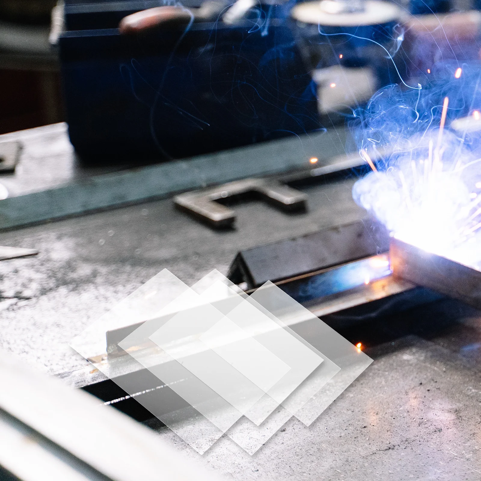 10 قطعة أجزاء عدسة لحام شفافة درع مقاوم للاهتراء لمناظير اللحام المختلفة مع وضوح ومتانة ممتازة