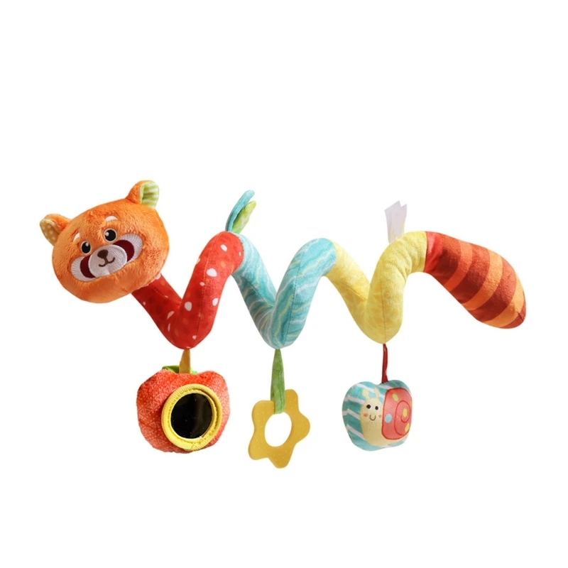 54DA Baby Sensory Play Toy Soft Cloth Panda Stroller Hanger Educational Infant Activity
