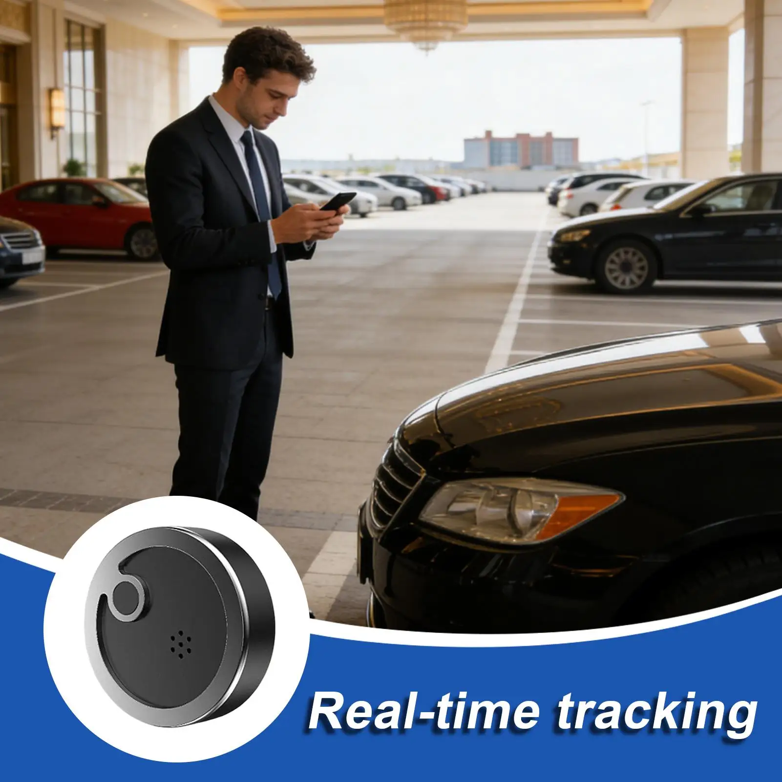 Vehicle Tracker Device Real-Time Anti-Theft Location Checker Magnetic 540mAh Compact Vehicle Tracker For Tractor SUV RV Long