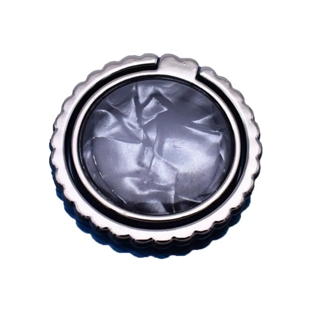 Soporte de agarre para teléfono con diseño de concha, hebilla de anillo para dedo, colorido