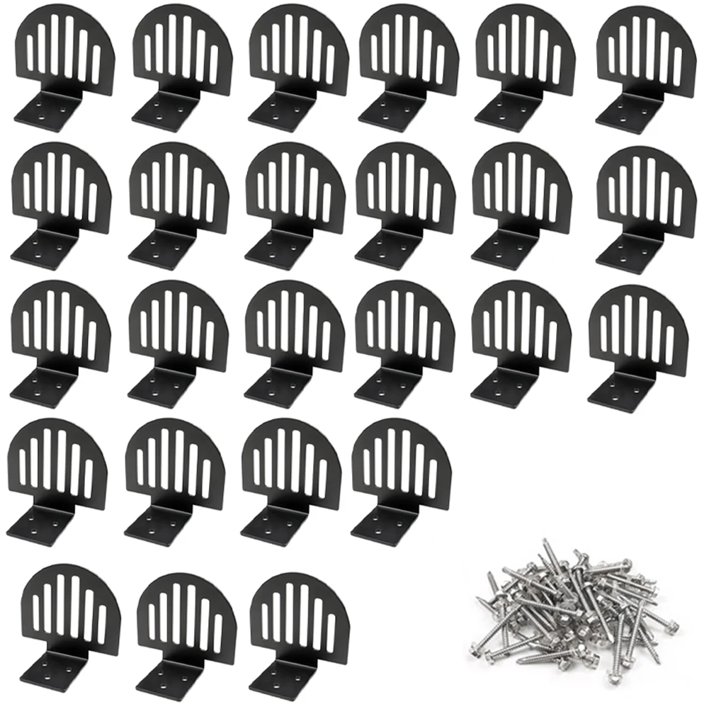 

25 Pack Snow Guards for Metal Roofs Standing Seam Style with Seal Gaskets Screws Enhancing Winter Roof Protection