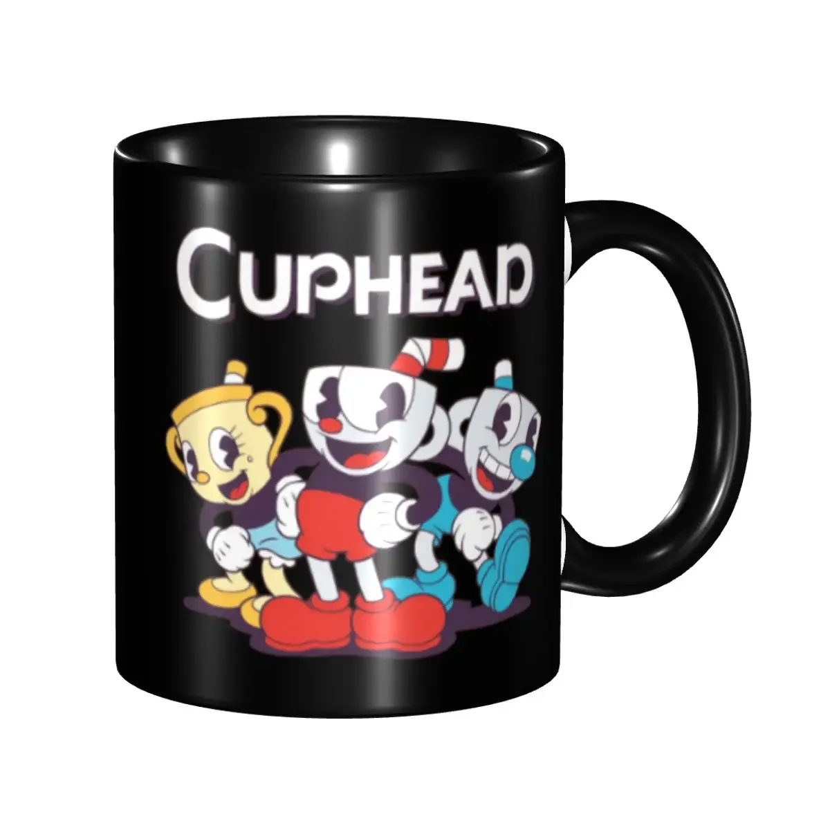 Taza de Café con Diseño de Cuphead y Mugman, Taza de Cerámica Personalizada DIY, Regalo Creativo