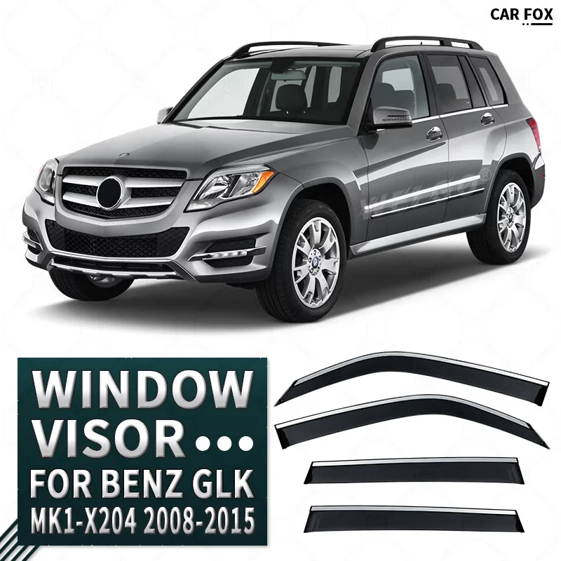 

For BENZ GLK X204 2008-2015 Car Window Visor Awning Shelters Windshield Side Window Rain Sun Shade Auto Accessories