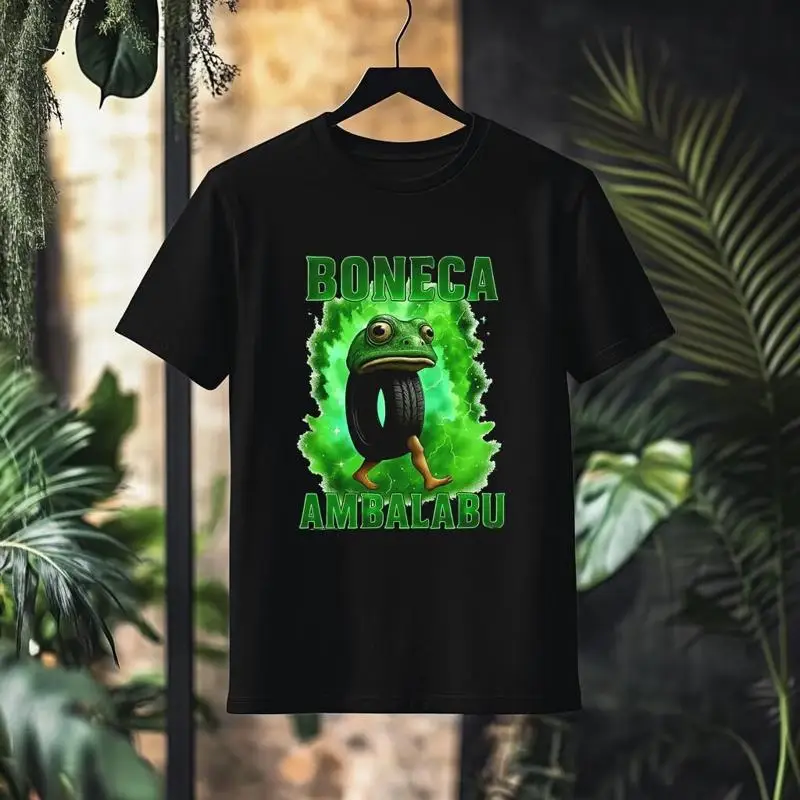 

Рубашка Boneca Ambalabu Meme, Born To Rot Forced To Scroll Итальянский Brainrot