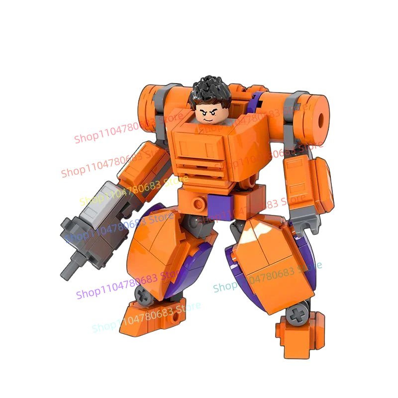 MOC nuevos bloques de construcción militares, Mini muñecas, juguetes Mecha de potencia ósea de ciencia ficción, regalos y adornos coleccionables