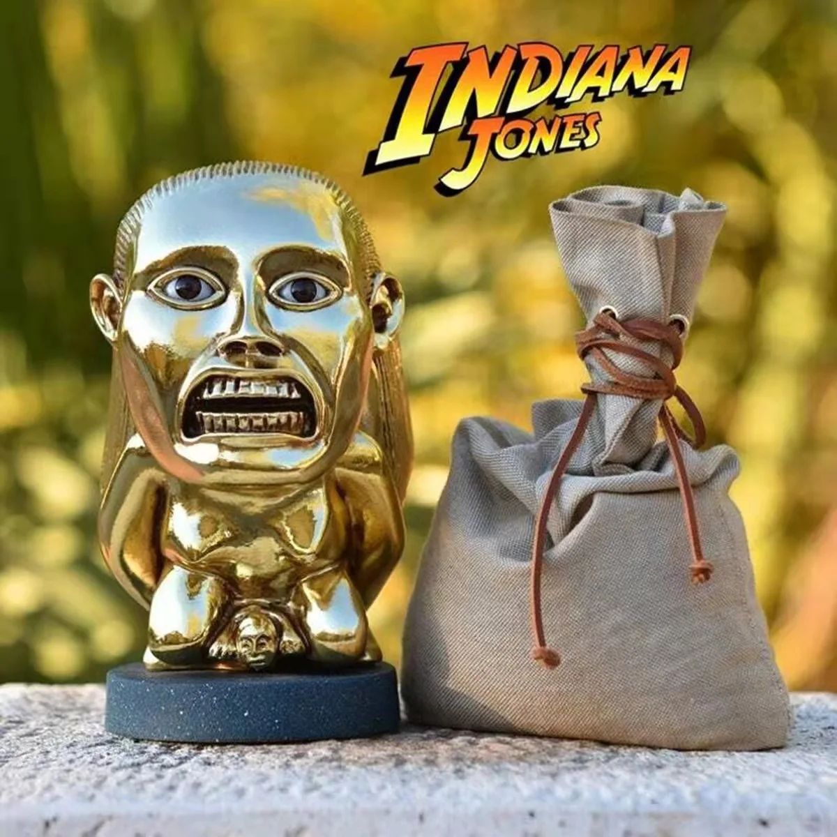 Hot Sale Ndiana Jones Ldol Golden Fertility Statue Resin Fertility LdolSculpture With Eye Scale Raiders of The Lost Ark Cosplay