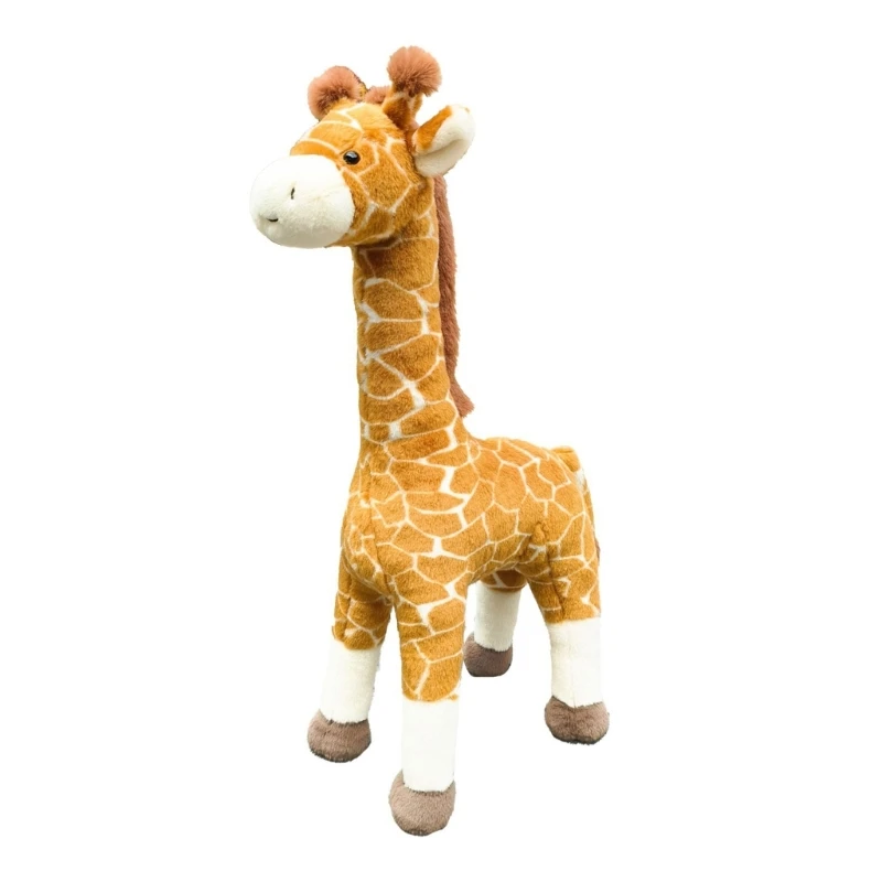 Very Soft Giraffe Plush Toy For Kids And Adults Allergy-Friendly Stuffed Animal With Realistic 15UB