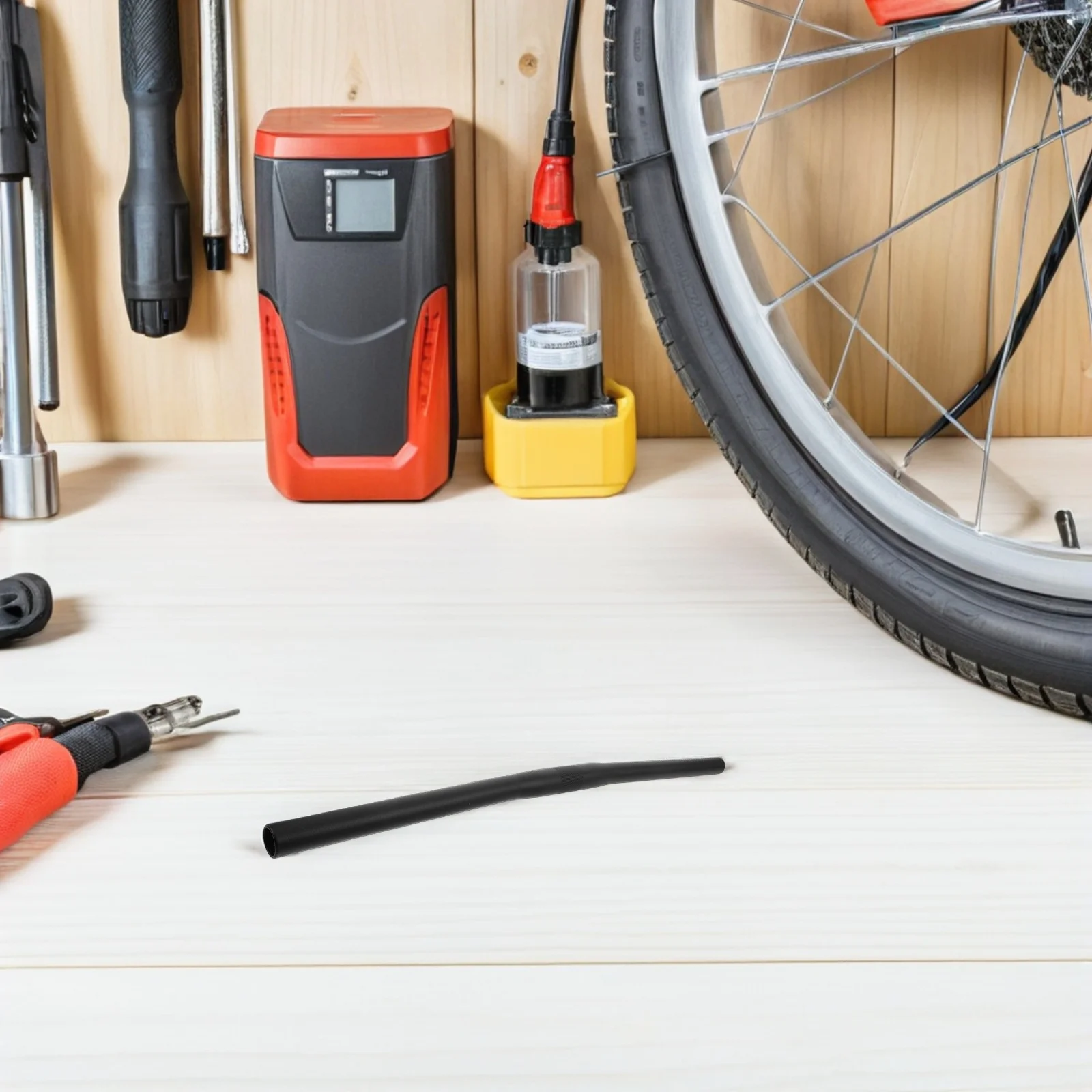 

560Mm Straight Handlebar for Mountain Bike Aluminum Alloy Flat Bar Enhanced Power Transfer Ride Bicycle Straight Bar