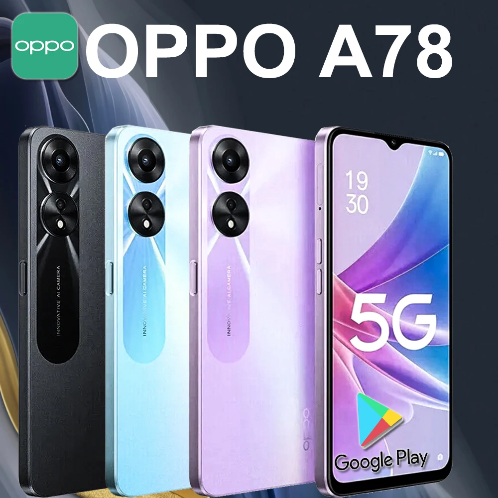 Fashionable brand new original OPPO A78 full Netcom smart phone Android system 8GB+256GB/5000mAhc long battery life mobile phone