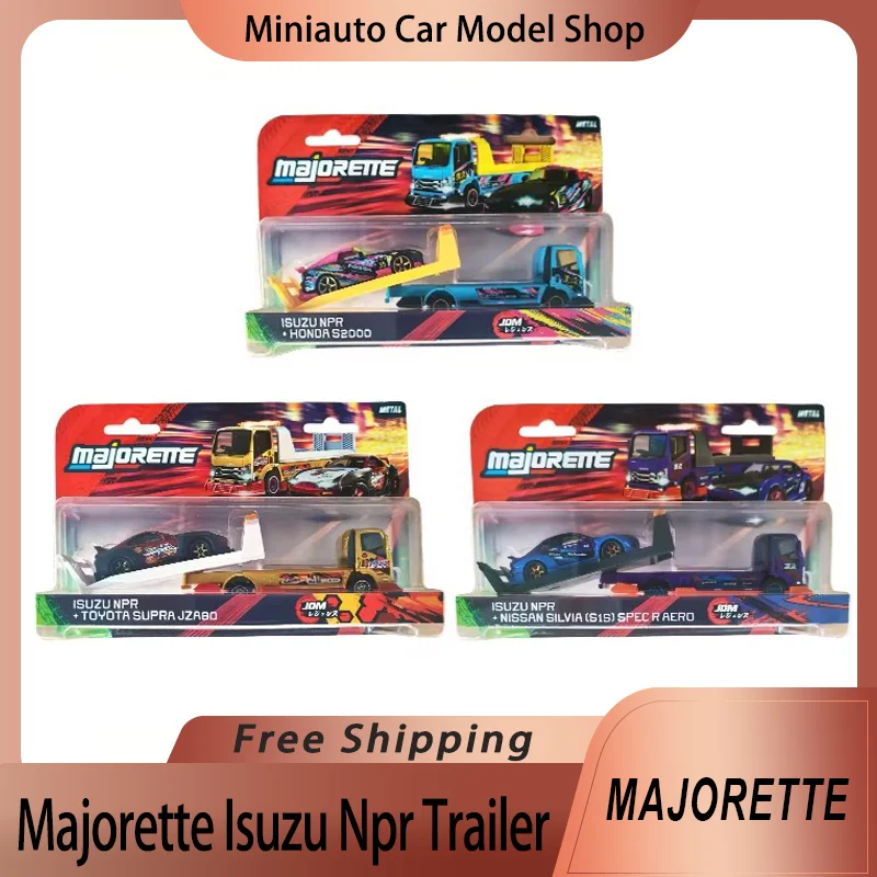 Nuevo en Stock: Coches de Juguete de Aleación Fundida a Presión Majorette Isuzu NPR, Honda S2000, Toyota Supra JZA80, Nissan Silvia S15 - Regalo para Niños
