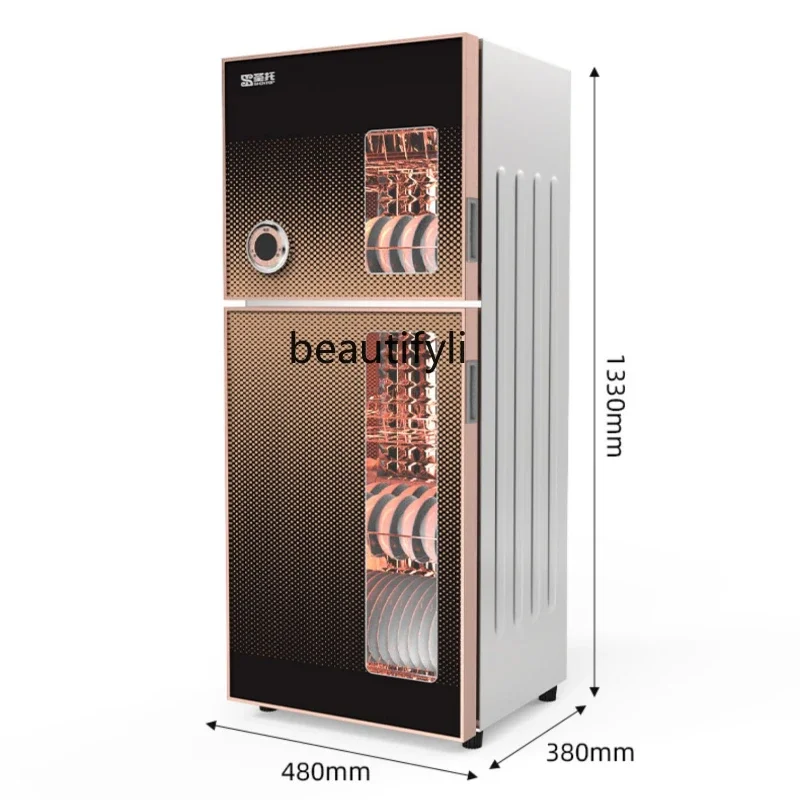 

Vertical cupboard commercial large capacity tableware double door high temperature cleaning cabinet