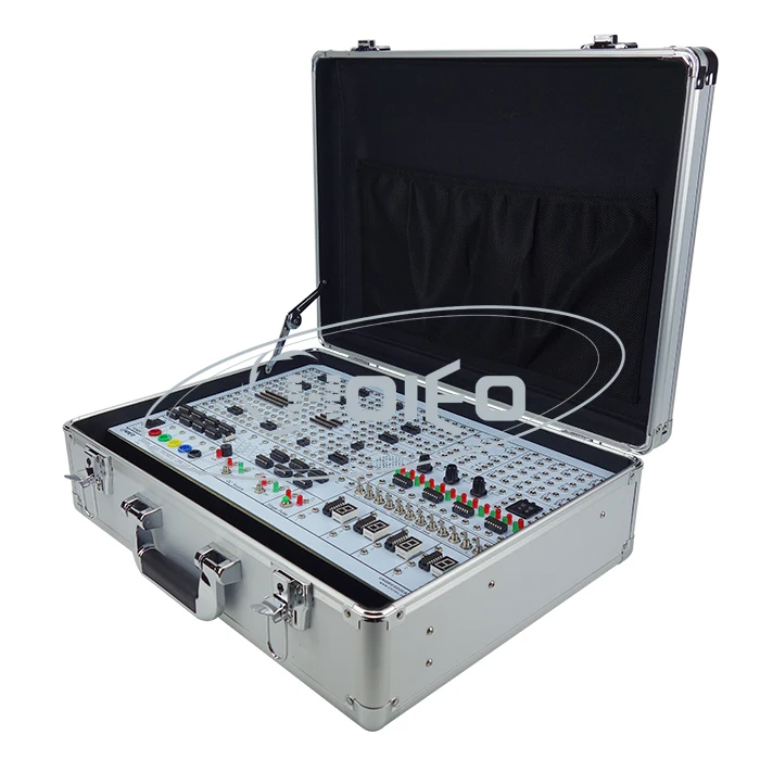 Aluminum Portable Digital Electronic Circuit Training Kit ISO9001:2015 Certified 1 Year Warranty AC Educational