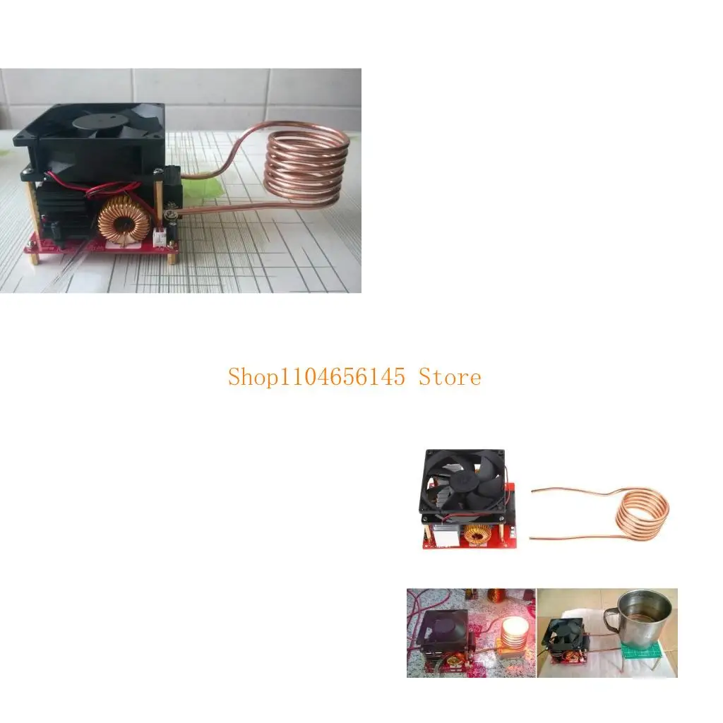 

5asd 20A 24V-36V 1000W ZVS Плата индукционного нагрева Модуль драйвера Нагреватель DIY