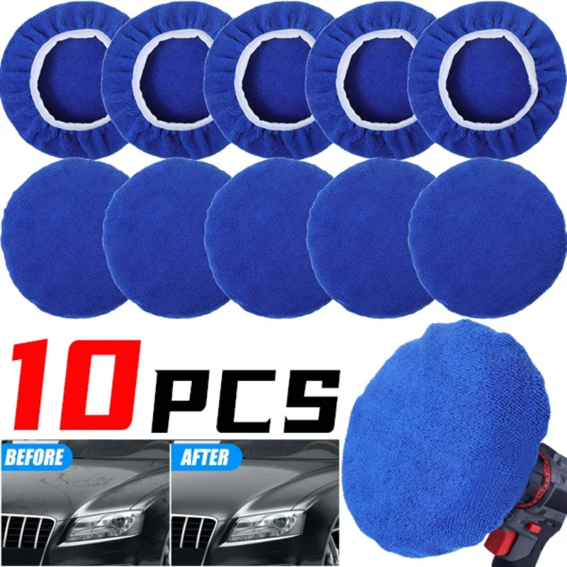 

Полировальный рукав из микрофибры для автомобиля, 5–5 дюймов, полировальный буфер, буфер для мытья, восковая втулка, аксессуары для ухода за кузовом автомобиля