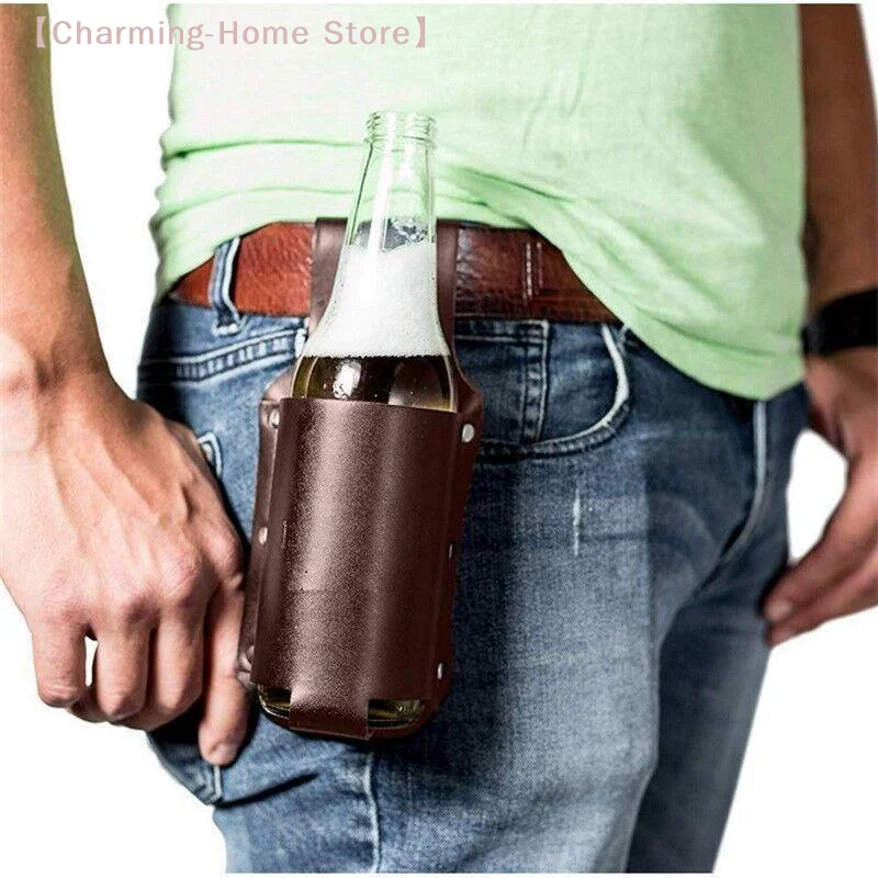 【M】1個入りレザービール缶ホルダー、頑丈な構造と簡単なベル - Wine Beer Bottle のレビューと価格
