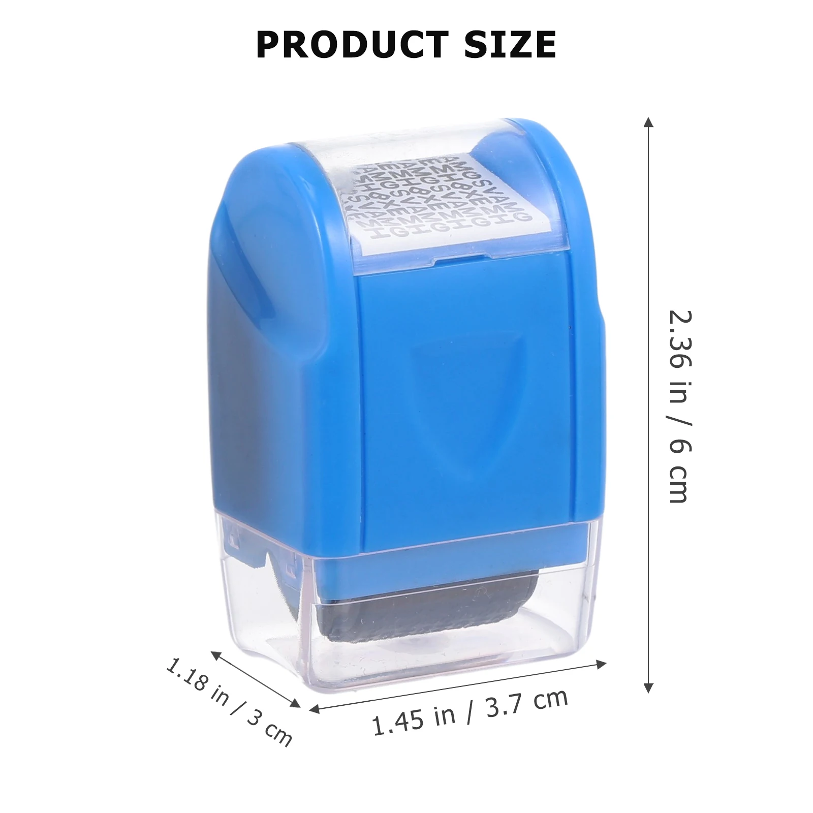 2pcs Privacy Protection Stamp Reusable Waterproof Security Stamper Hide Address Prevent Leakage Office Seals