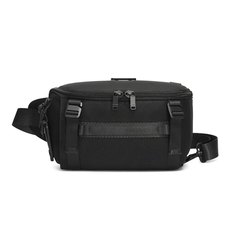 حقيبة حبال الصدر الحضرية للرجال، مصنوعة من النايلون الباليستي المتين، مقاومة للماء وخفيفة الوزن للأساسيات اليومية.