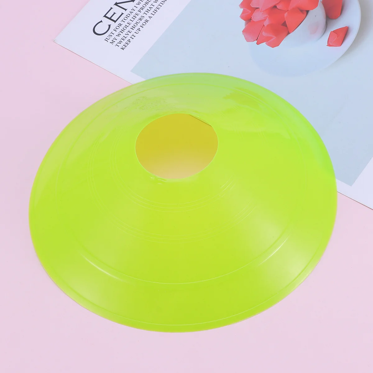 

Pack of 25pcs Disc Cone Sets Sports Training Gear with Carrier for Soccer, Football Training & More (Red + Yellow + Orange +