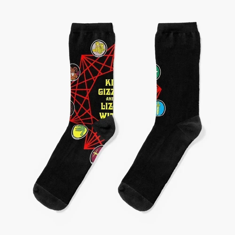 

Cute Vintage King Gizzard And The Lizard Wizard Limited Edition Socks Running Lots Stockings man Ladies Socks Men's