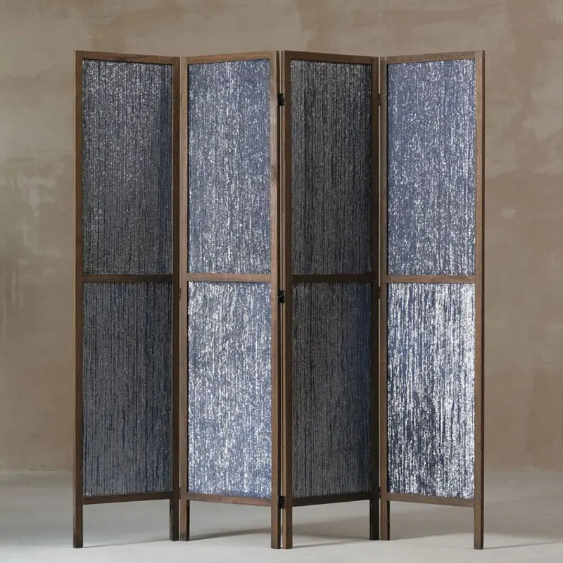 Manufacturer wholesale paulownia dyeing frame paper rattan simple hotel office home screen partition storage entrance interior