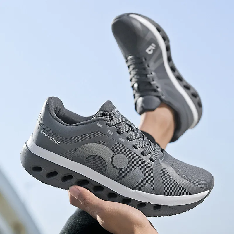 

Мужские кроссовки для бега, нескользящие, роскошные, дышащие, для бездорожья, с амортизацией, для занятий спортом на открытом воздухе, сетчатые кроссовки для пар, гоночные кроссовки